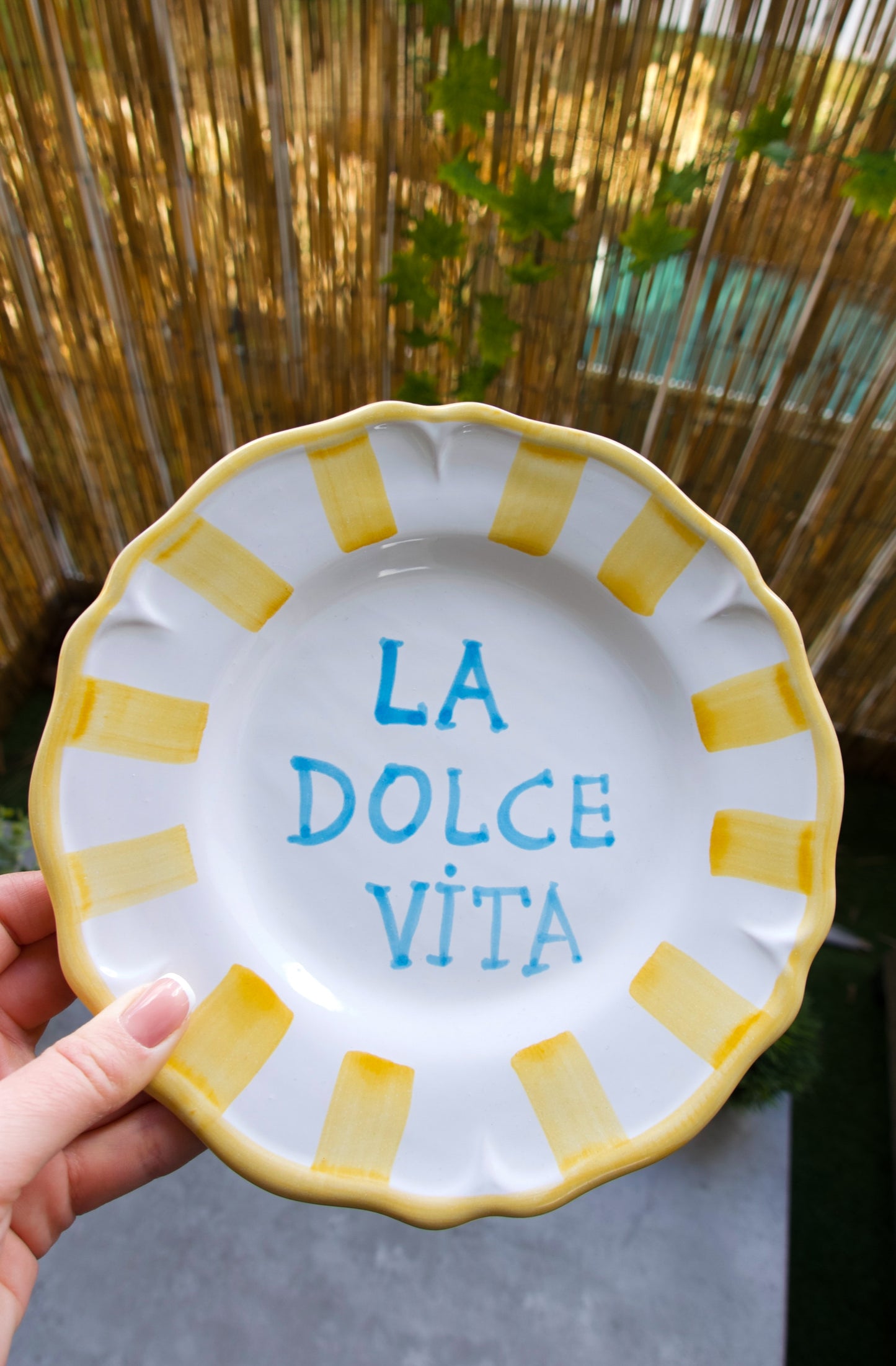 Dessert Plate with handwriting