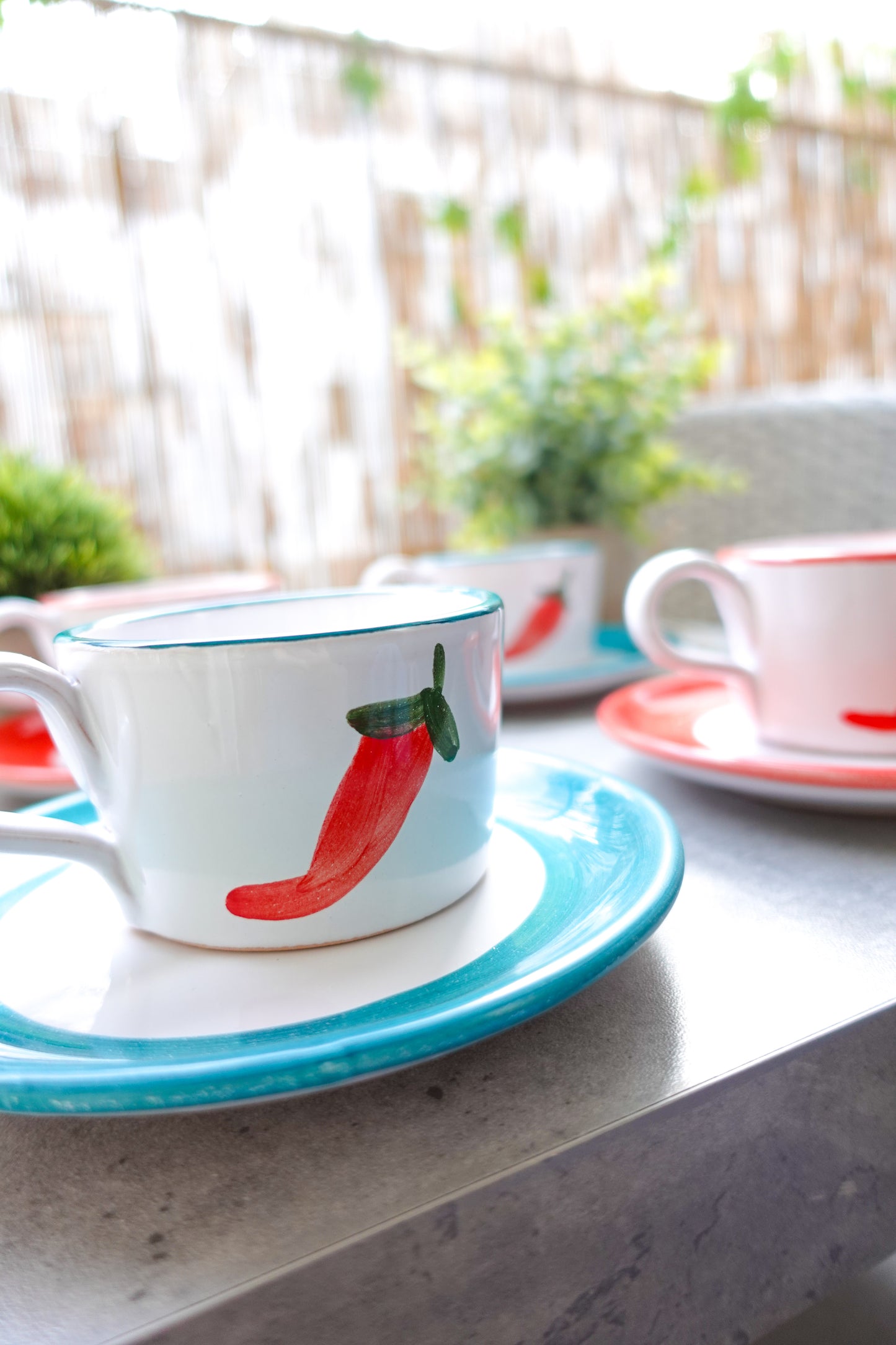 Cappuccino Set-TROPEA blue