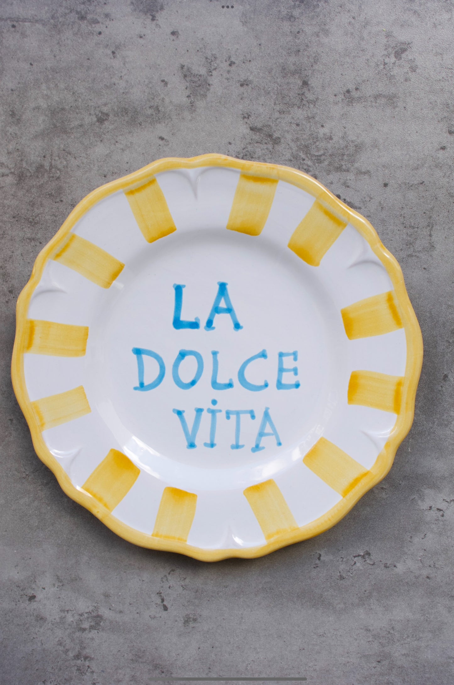 Dessert Plate with handwriting