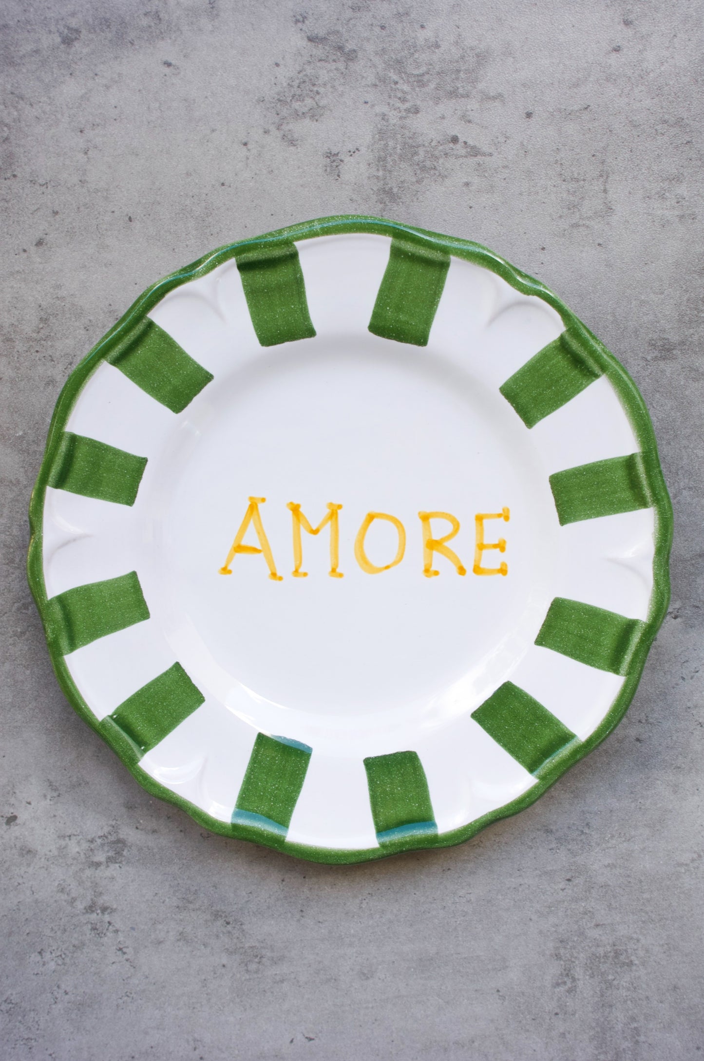 Dessert Plate with handwriting