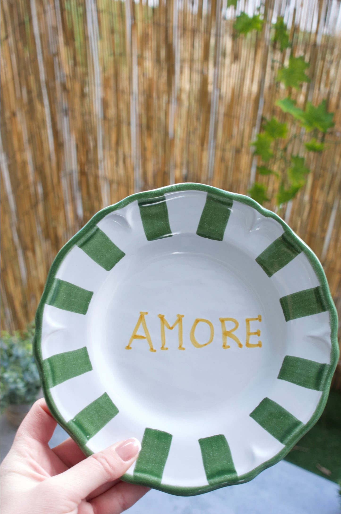 Dessert Plate with handwriting