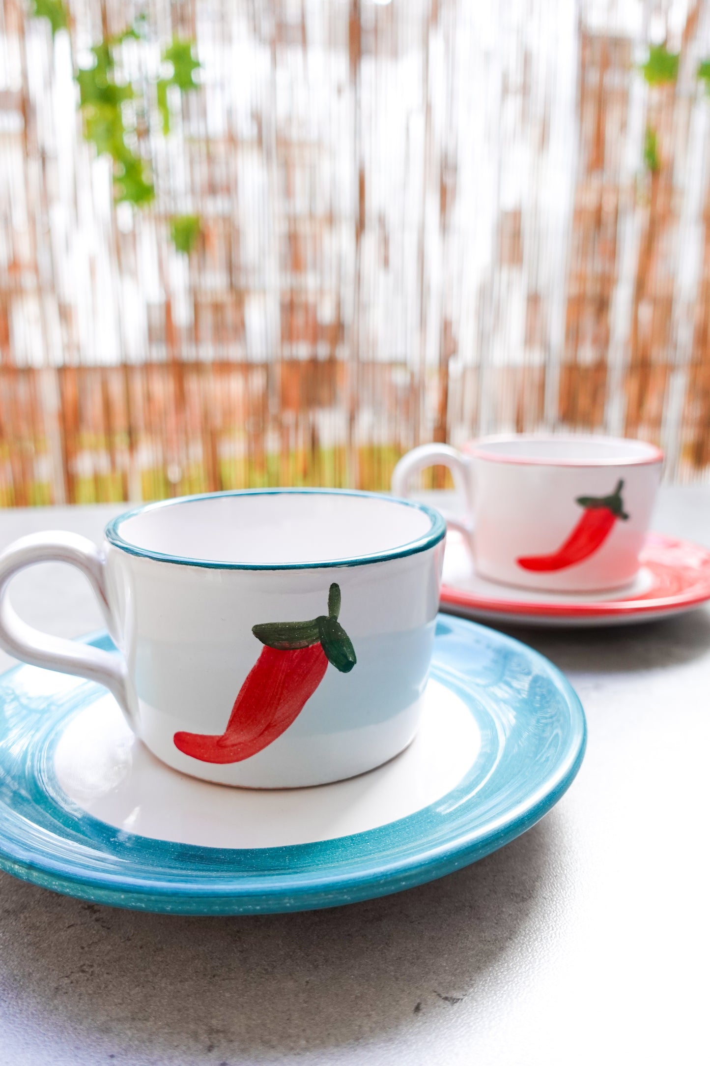 Cappuccino Set-TROPEA blue