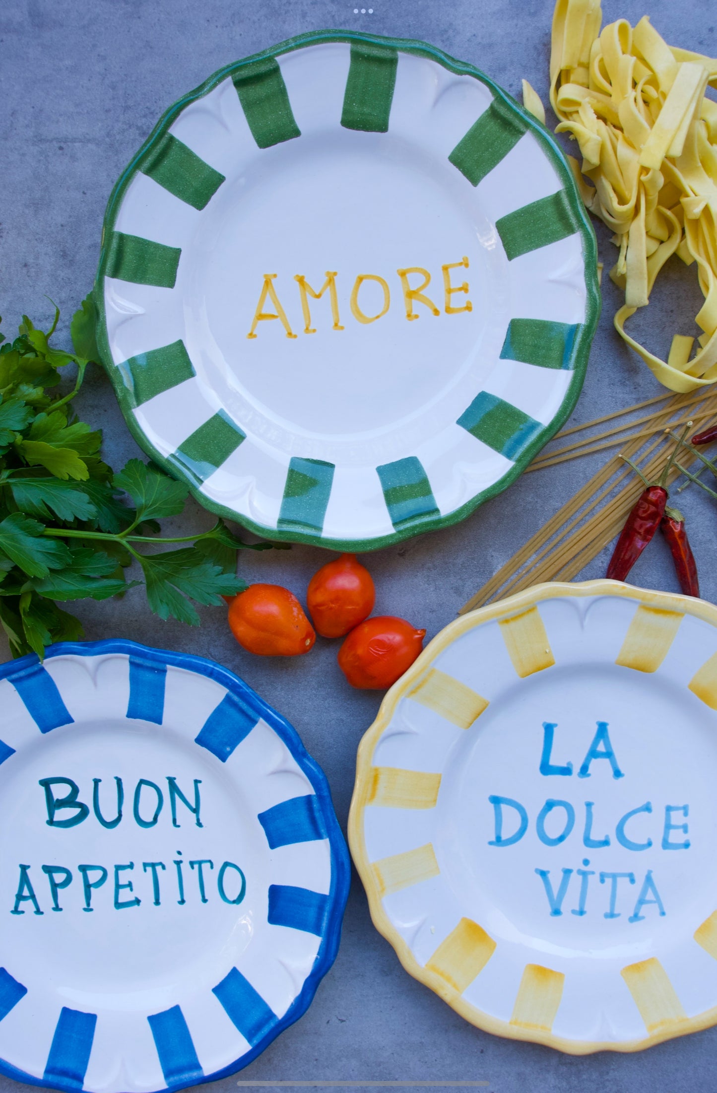 Dessert Plate with handwriting