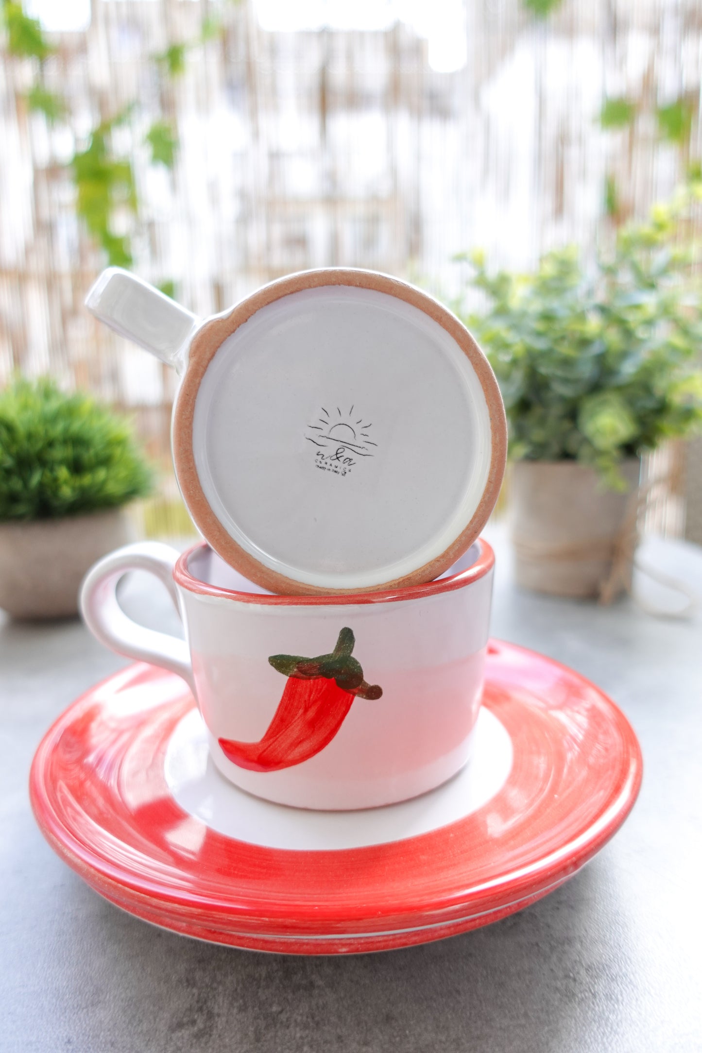 Cappuccino Set-TROPEA red