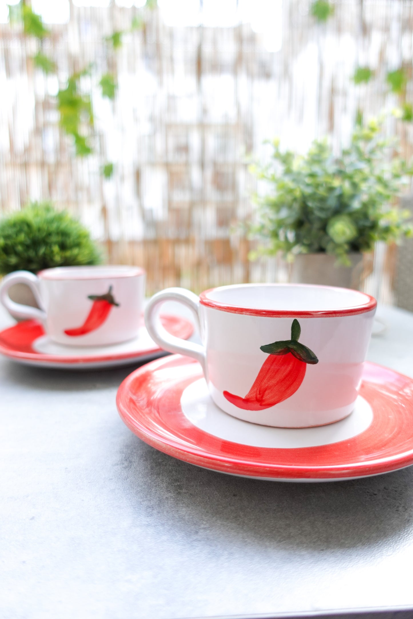 Cappuccino Set-TROPEA red