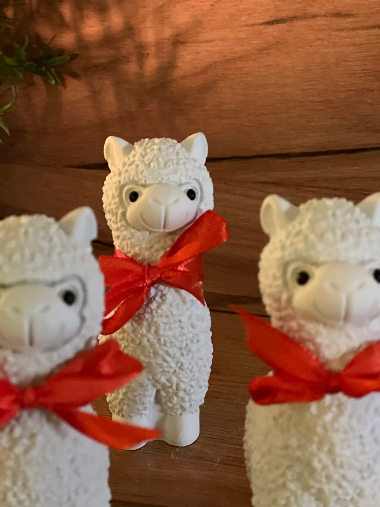Alpaca with Red Bow