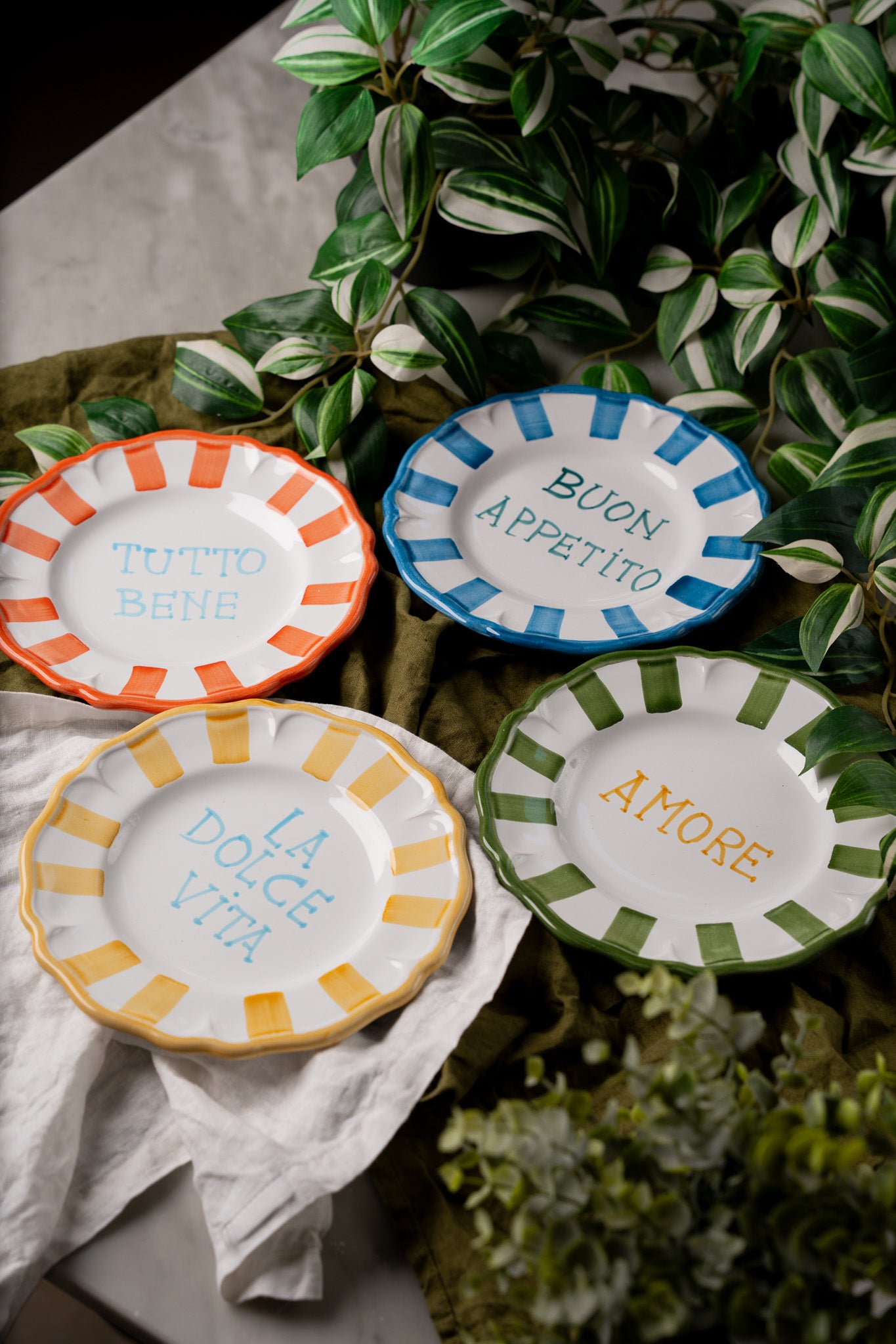 Dessert Plate with handwriting