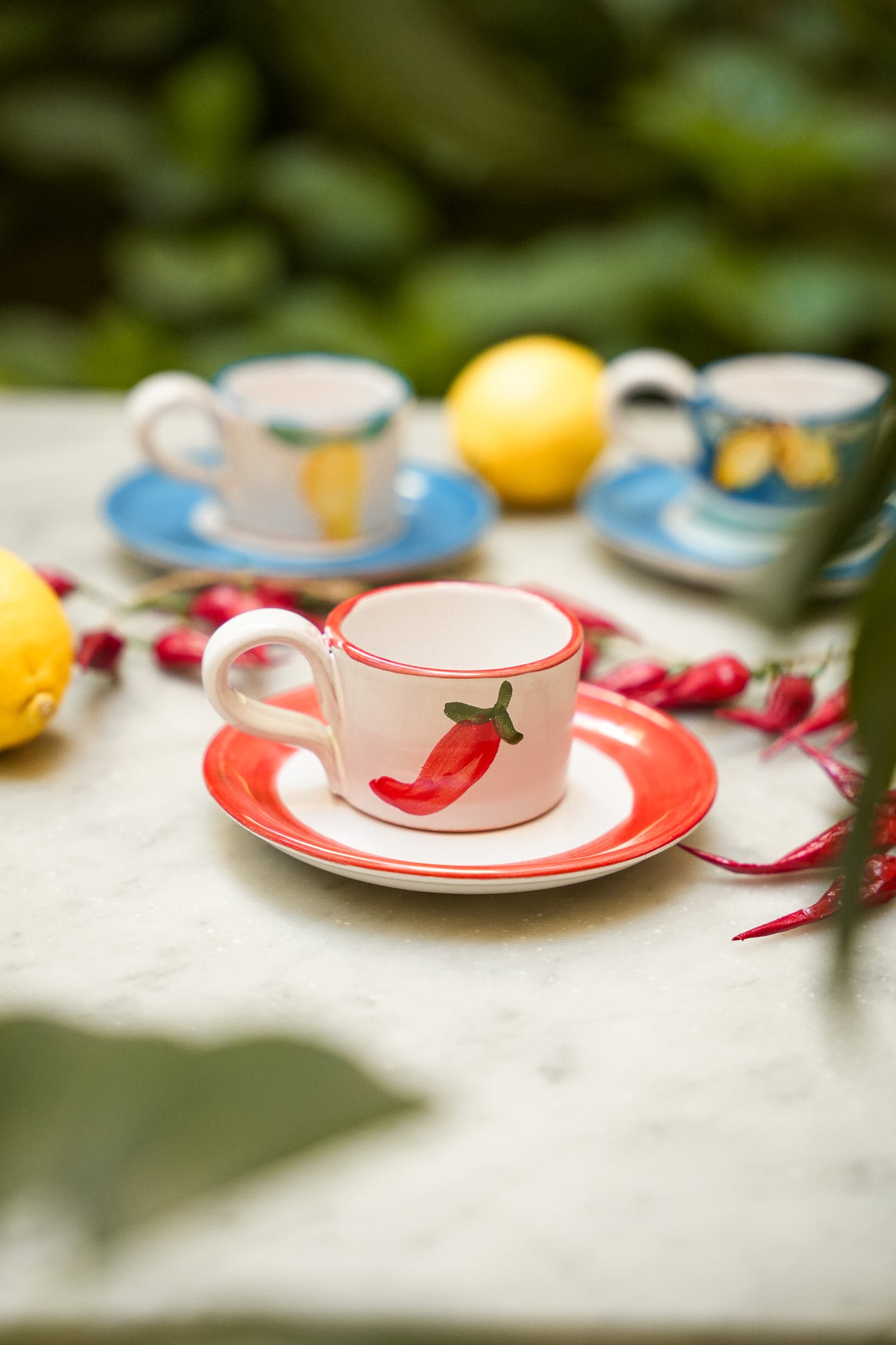 Espresso Set-red- TROPEA
