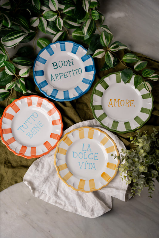 Dessert Plate with handwriting