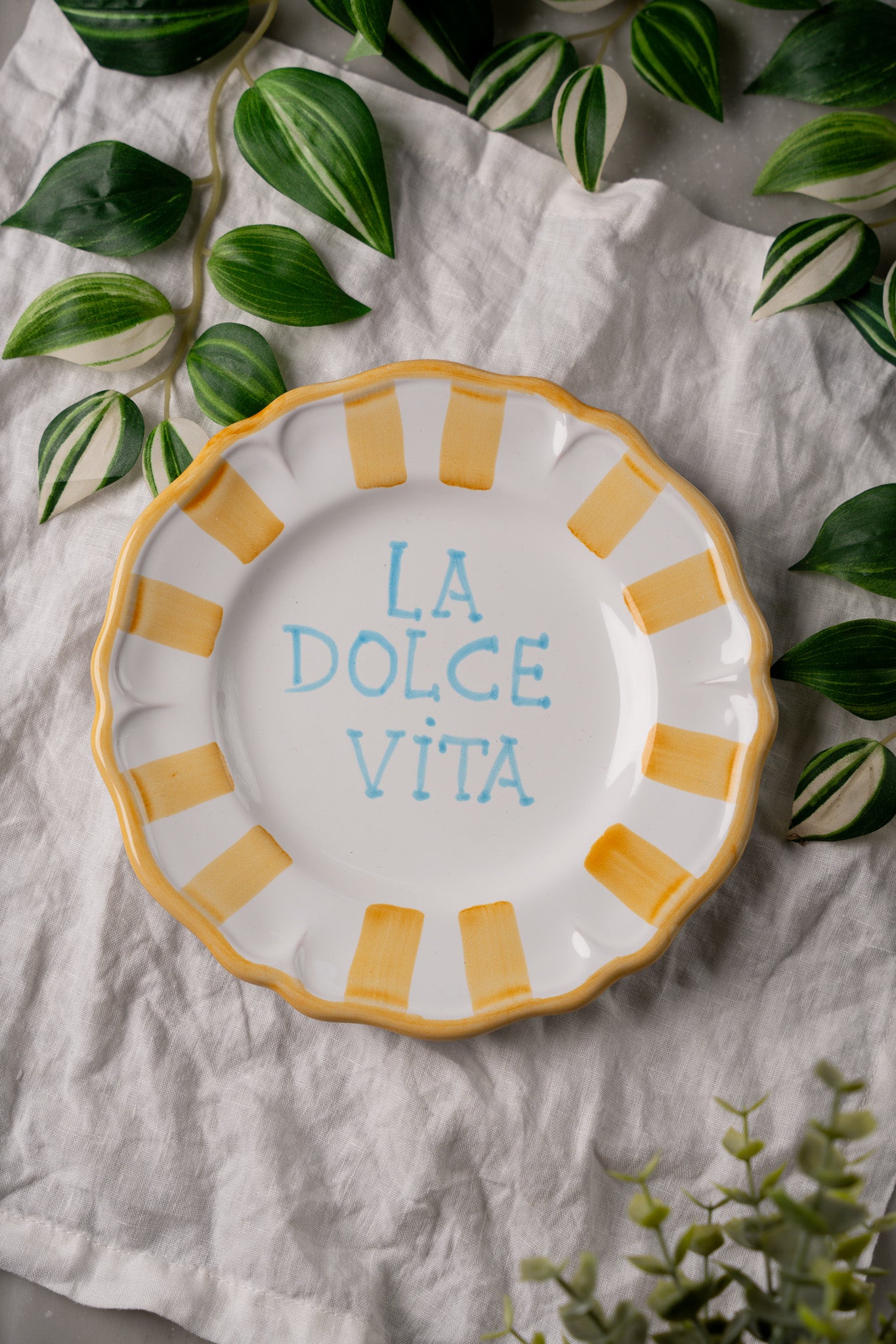 Dessert Plate with handwriting