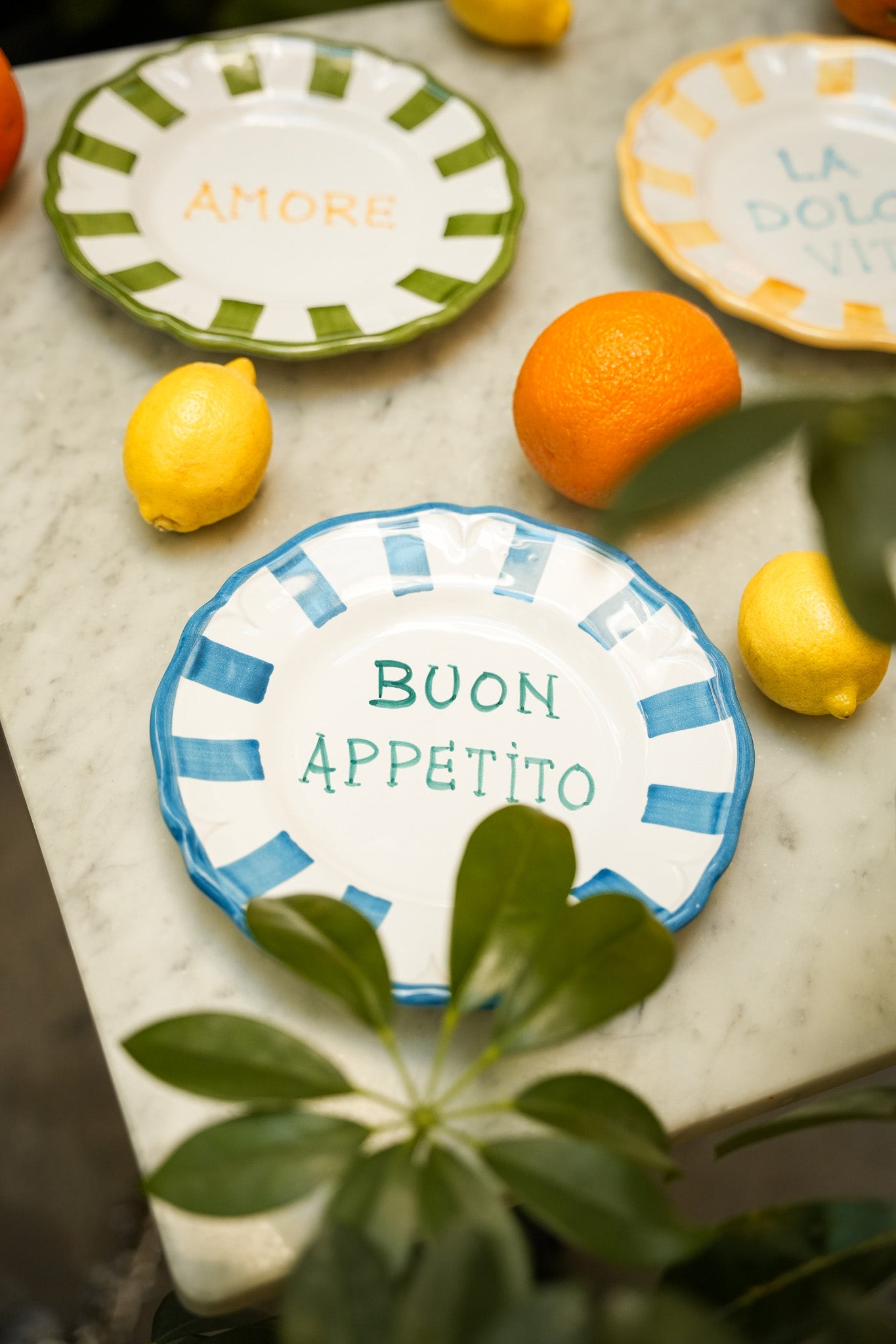 Dessert Plate with handwriting