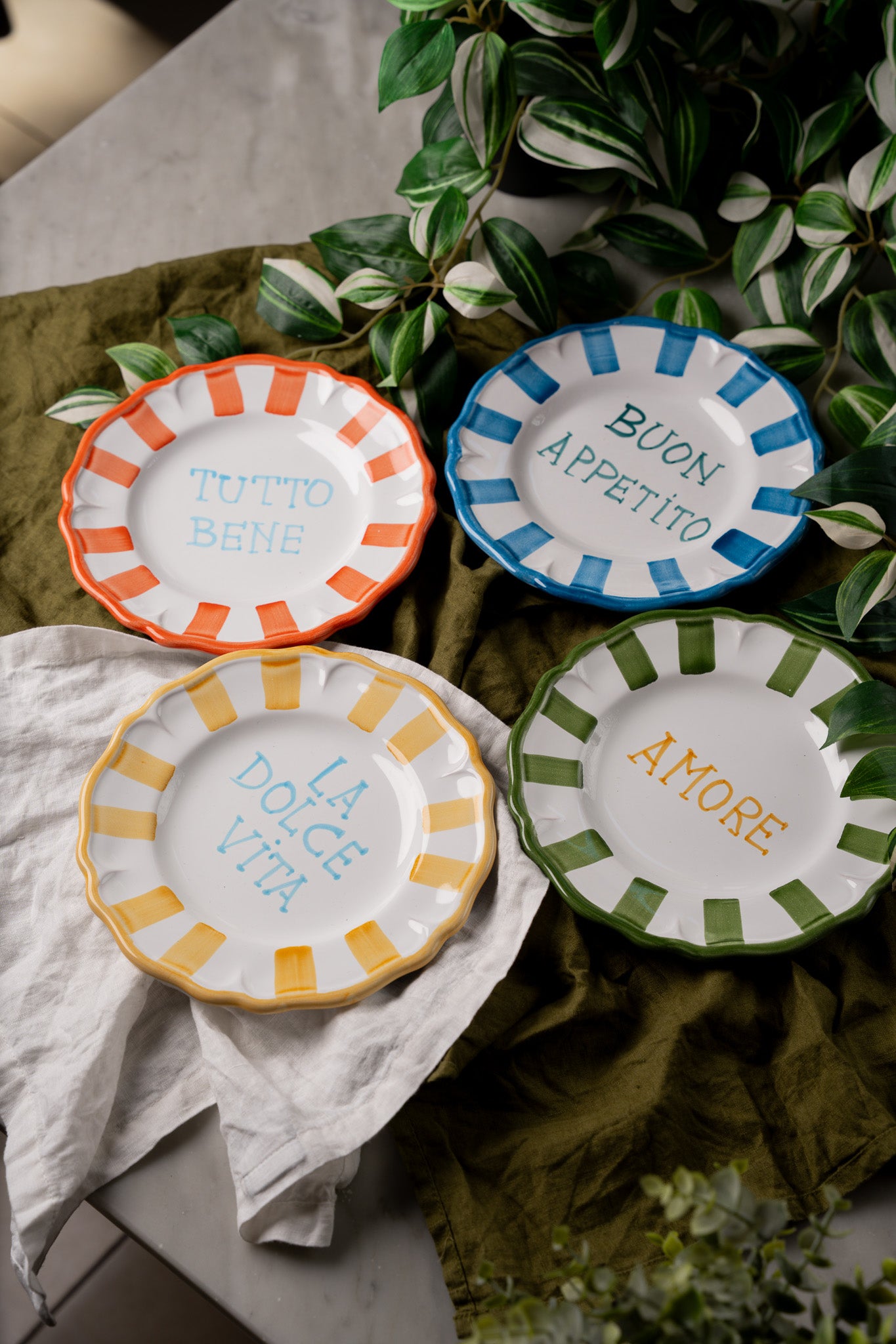 Dessert Plate with handwriting