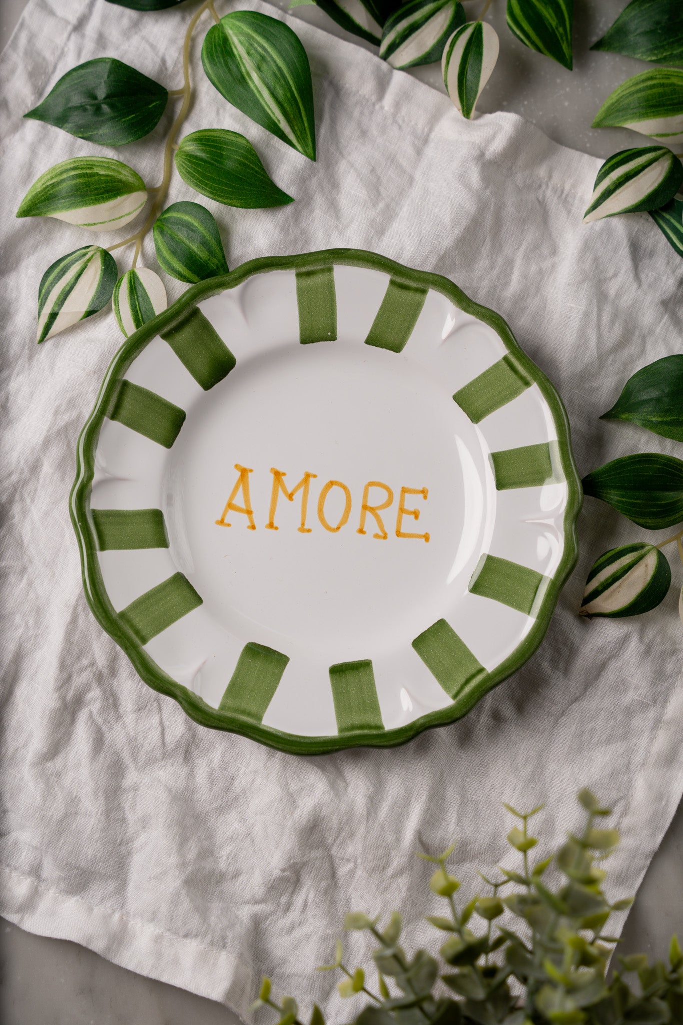 Dessert Plate with handwriting