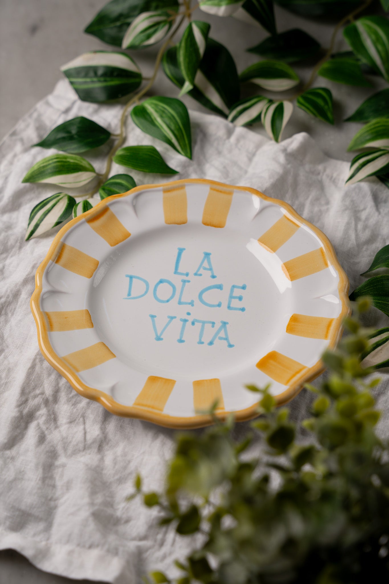 Dessert Plate with handwriting