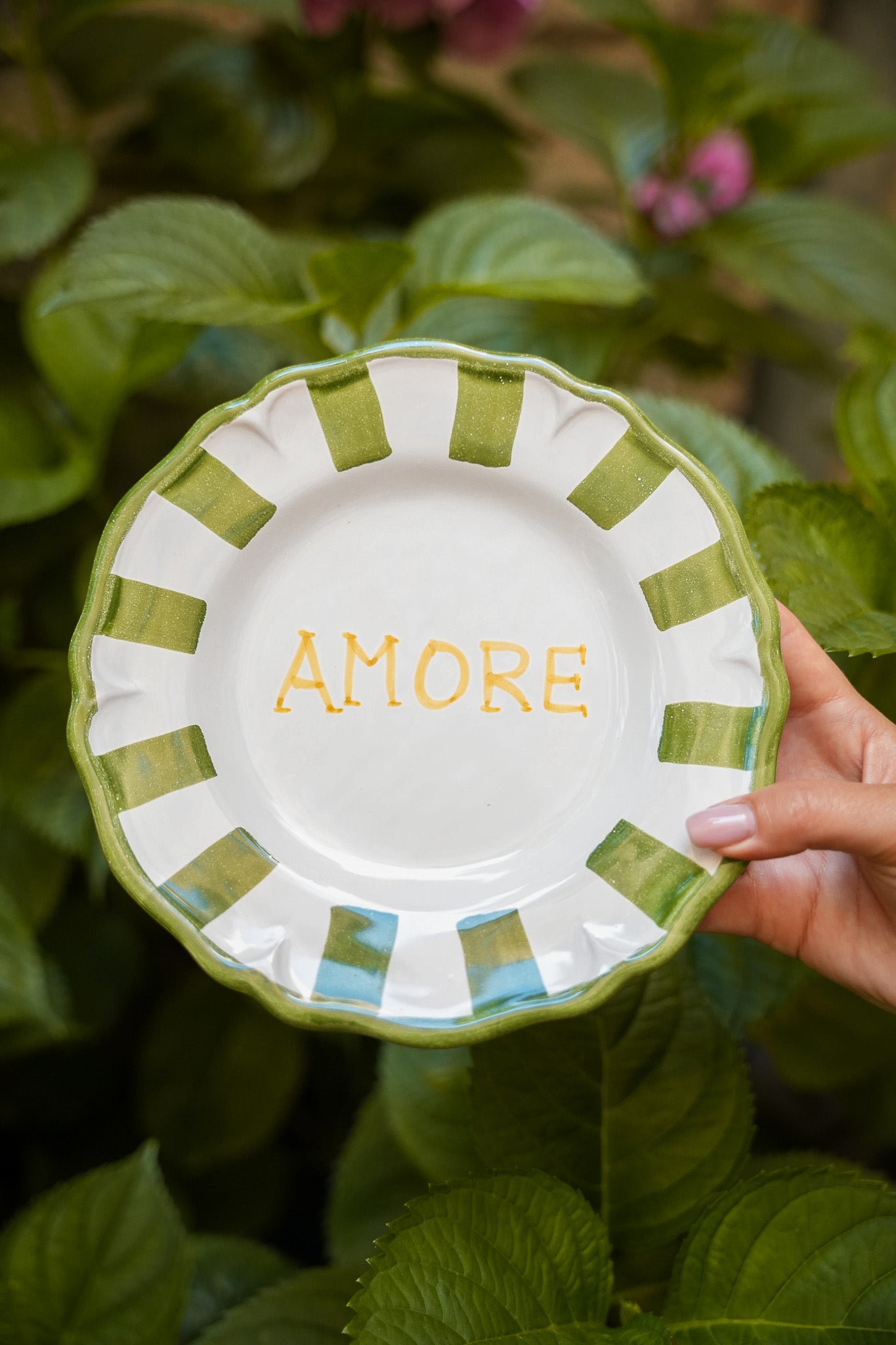 Dessert Plate with handwriting