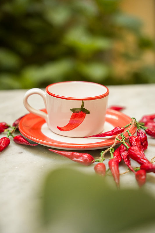Cappuccino Set-TROPEA red