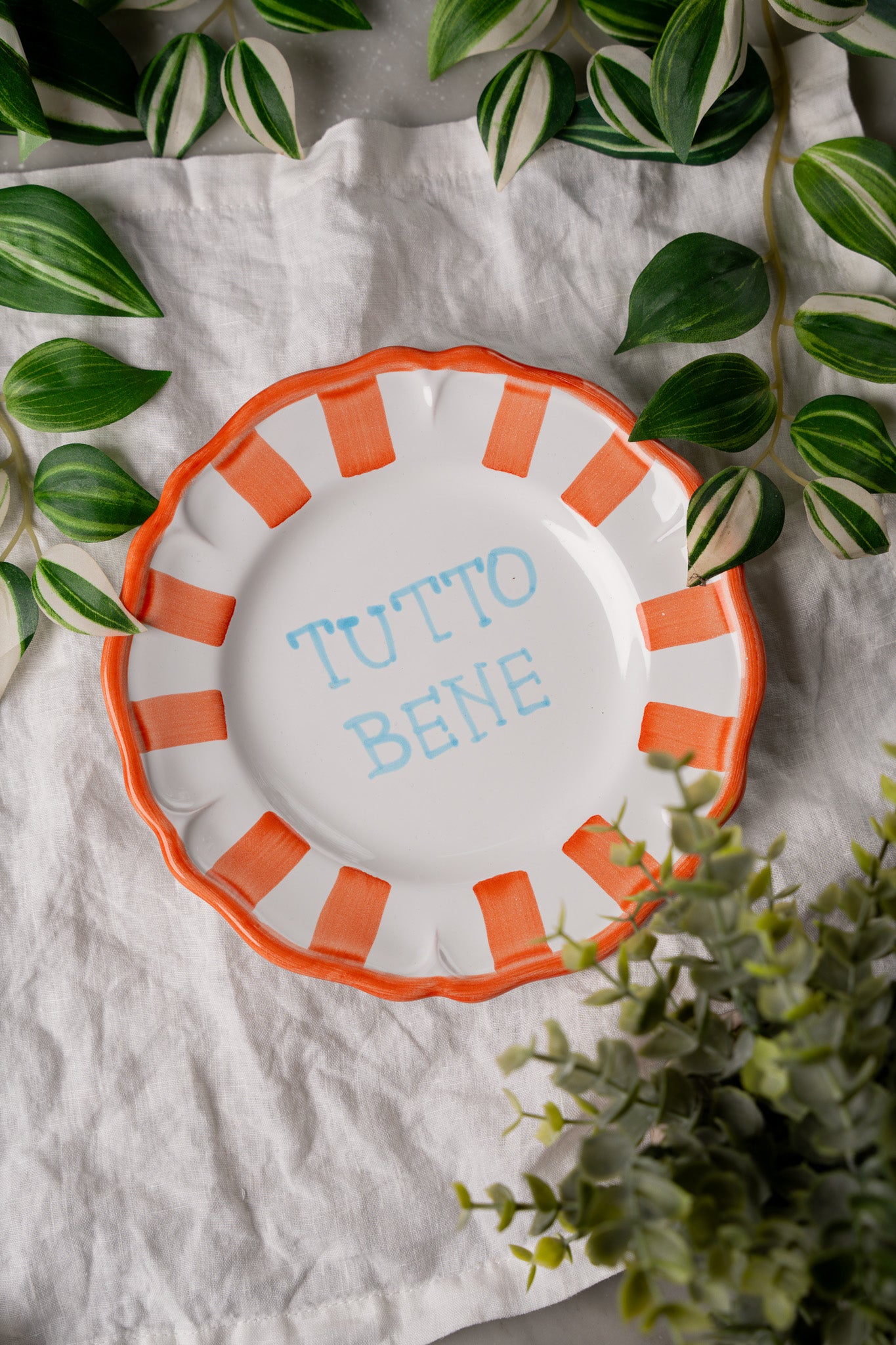 Dessert Plate with handwriting