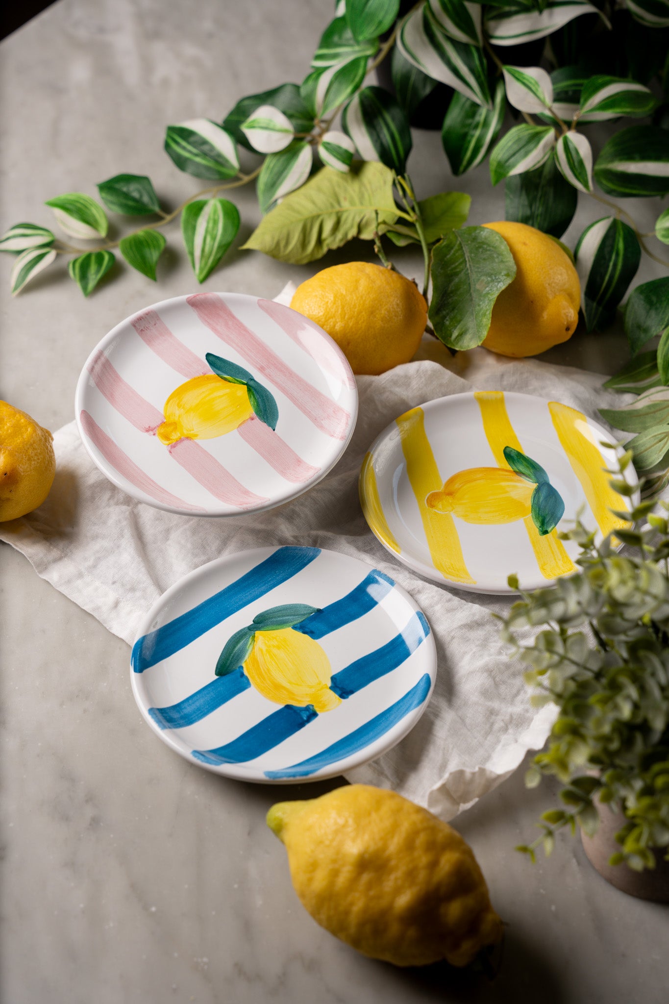 作家作品 フランスニース購入 プレート 陶器 レモン 皿 LEMON Plate